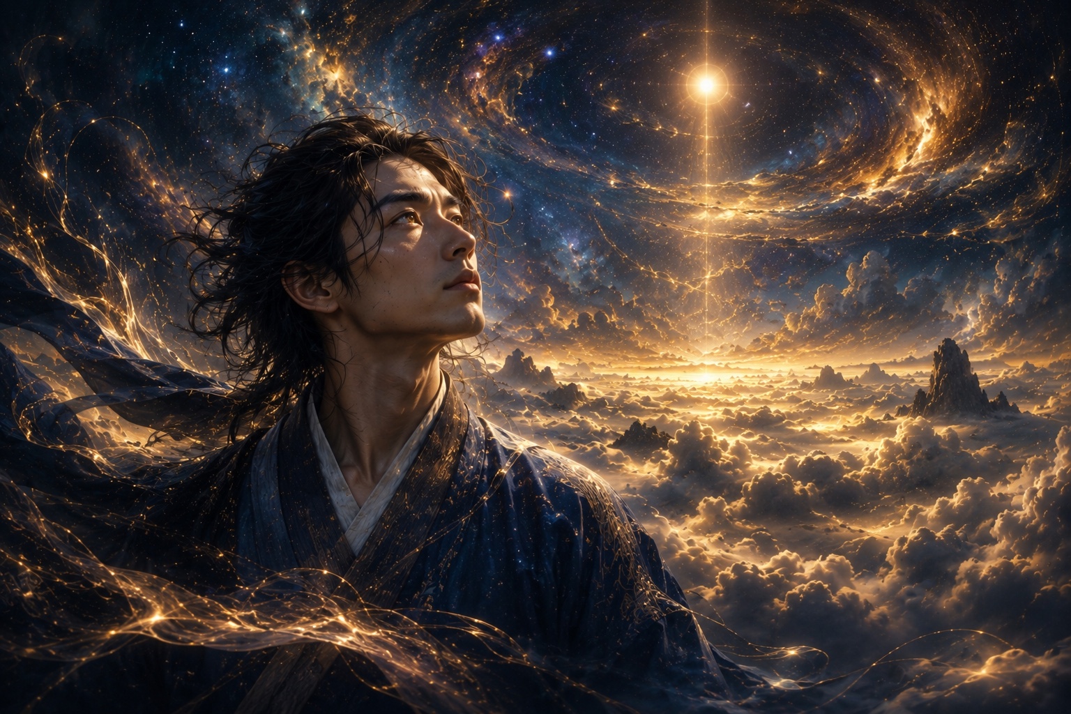 雲の上で智慧を得た空海